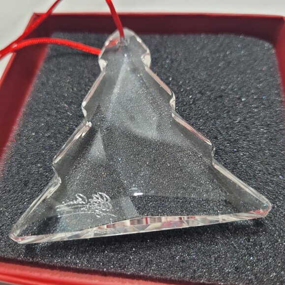 Oleg Cassini Signed Crystal Tree Ornament Exclusive Empire City Casino Yonkers - Picture 5 of 10